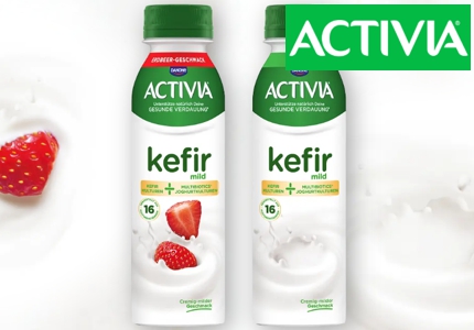 Logo Activia Kefir 2026 - Cashback (2 Flaschen gratis testen)