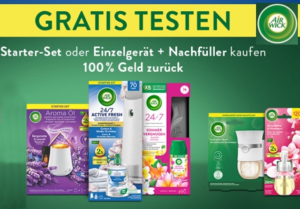 Logo Airwick Raumdüfte 2026 - gratis testen