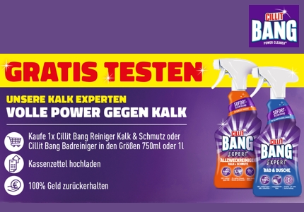 Logo Cillit Bang Expert 2026 - Cashback