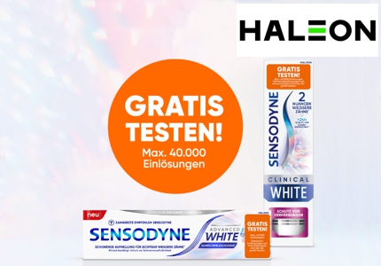 Logo Sensodyne 2026 - gratis testen