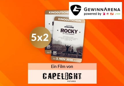 Logo Gewinnarena 2 Kinogutscheine Rocky 2026 - Gewinnspiel