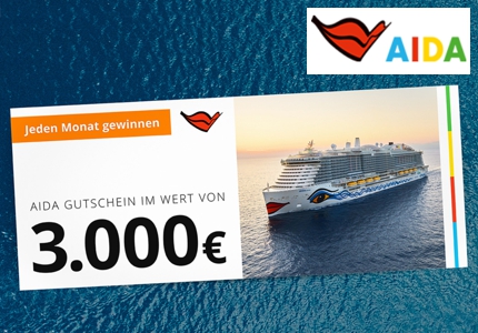 Logo Aida XXL Gutschein 2025 - Gewinnspiel