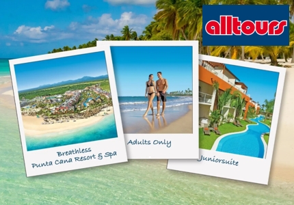 Logo alltours Dominikanische Republik 2026 - Gewinnspiel