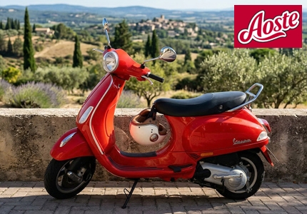 Logo Aoste Vespa 2026 - Gewinnspiel