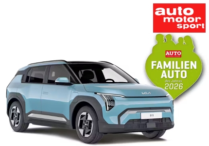 Logo auto motor sport Kia EV3 2026 - Gewinnspiel