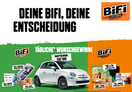 BiFi Fiat 500 - Gewinnspiel
