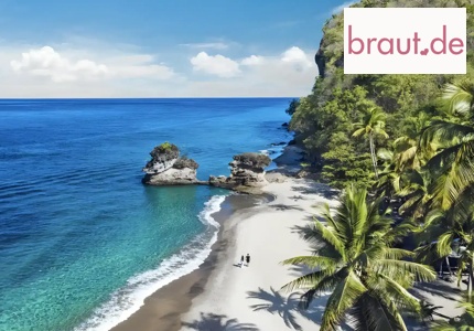 Logo Braut.de Traum-Hochzeitsreise nach Saint Lucia 2026 - Gewinnspiel