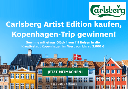 Carlsberg Kopenhagen-Reise 2024 - Gewinnspiel