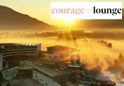 Logo courage lounge Zell am See Kaprun 2026 - Gewinnspiel