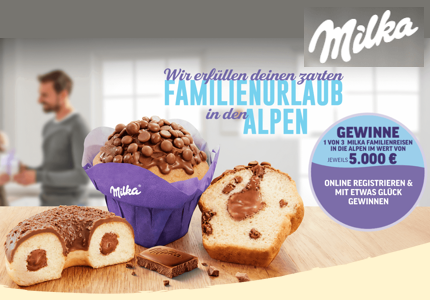 Milka Familienreise Alpen Gewinnspiel