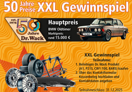 50 Jahre Dr. Wack 2025 - Gewinnspiel