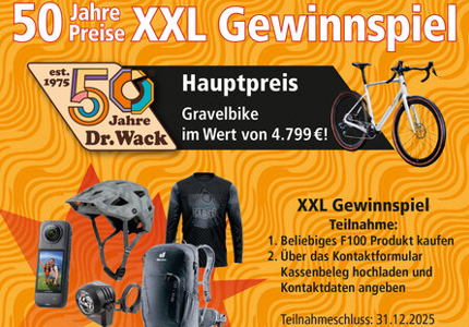 50 Jahre Dr. Wack XXL 2025 - Gewinnspiel