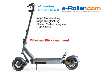 e-Roller.com E-Scooter - Gewinnspiel