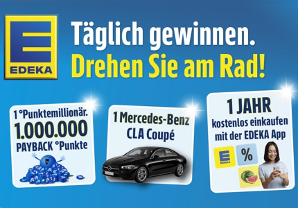 Logo Edeka Glücksrad 2026 - Gewinnspiel