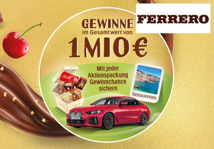 Logo Ferrero Pralinen 2026 - Gewinnspiel
