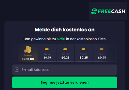 Freecash - Gewinnspiel