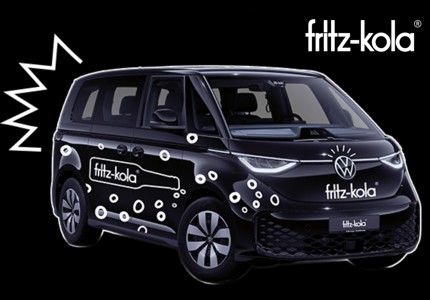 Logo Fritz-Kola VW ID.Buzz 2026 - Gewinnspiel