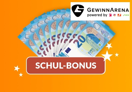 Logo Gewinnarena 200 Euro Schul-Bonus 2026 - Gewinnspiel