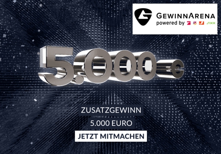 Logo Gewinnarena 5.000 Euro Zusatzpreis 01.2026 - Gewinnspiel