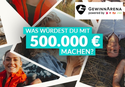 Logo Gewinnarena eine halbe Million 04.2026 - Gewinnspiel