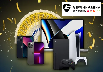 GewinnArena Gaming- und Apple-Paket Gewinnspiel
