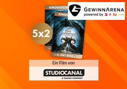 Logo Gewinnarena 2 Kinogutscheine Pan's Labyrinth 2026 - Gewinnspiel