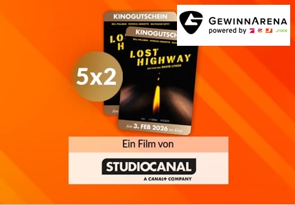 Logo Gewinnarena Kinogutscheine Lost Highway 2025 - Gewinnspiel