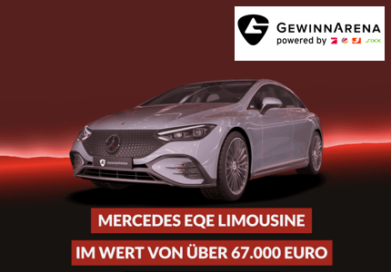 Gewinnarena Mercedes EQE Limousine Gewinnspiel