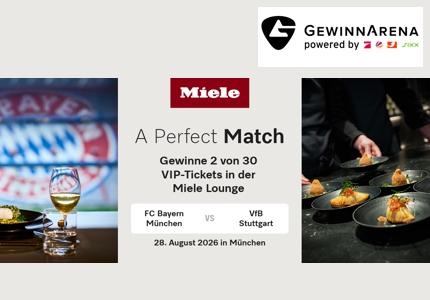 Logo Gewinnarena VIP-Tickets FC Bayern München 2026 - Gewinnspiel
