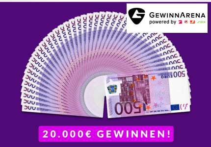 Gewinnarena 20.000 Euro 2024 - Gewinnspiel