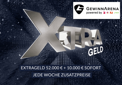 Logo Gewinnarena 52.000 Euro + 10.000 Euro Extrageld 2026 - Gewinnspiel