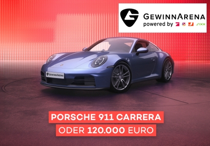 Logo Gewinnarena Porsche 911 Carrera 2026 - Gewinnspiel