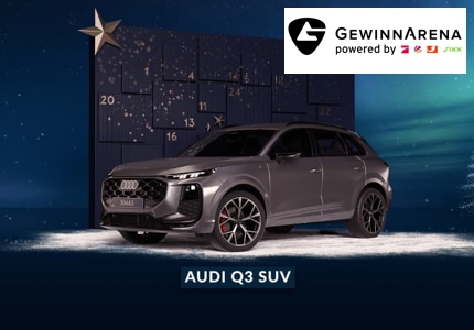 Logo Gewinnarena Audi Q3 2025 - Gewinnspiel