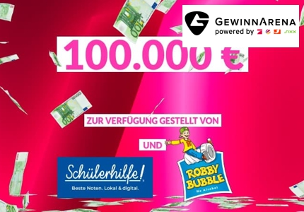 Logo Gewinnarena 100.000 Euro 2026 - Gewinnspiel