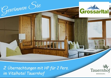 Logo Grossarltal Vitalhotel Tauernhof 03.2026 - Gewinnspiel
