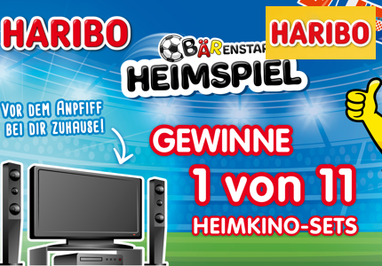 Haribo Heimkino-Sets 2024 - Gewinnspiel