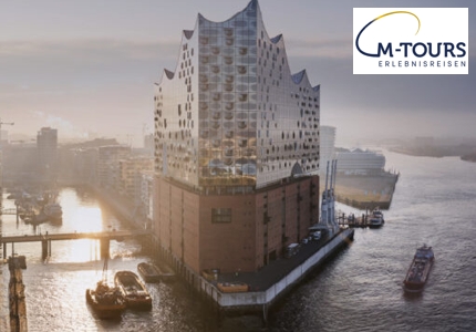 Logo M-Tours Kurztrip Westin Hamburg 10.2026 - Gewinnspiel