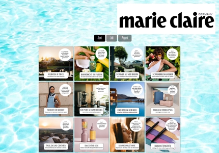 Logo marie claire Sommer 2026 - Gewinnspiel
