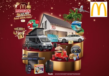 Logo McDonalds Monopoly 2025 - Gewinnspiel
