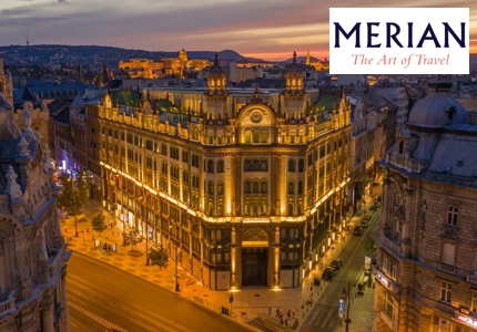 Logo Merian Hotel Budapest 2026 - Gewinnspiel
