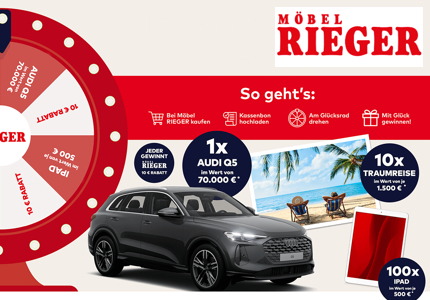 Möbel Rieger Audi Q5 2025 - Gewinnspiel