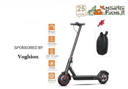 Logo Monetenfuchs Voghion Elektroroller 2026 - Gewinnspiel