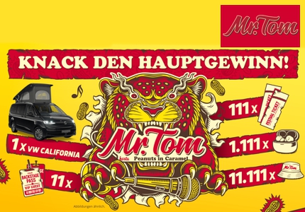 Logo Mr.Tom 2026 - Gewinnspiel