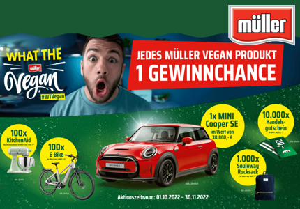 Müller Vegan Gewinnspiel