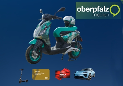 Logo Oberpfalz Medien Großes Jubiläumsgewinnspiel 2026 - Gewinnspiel
