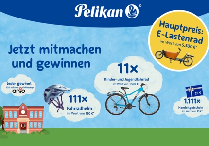 Logo Pelikan E-Lastenrad 2026 - Gewinnspiel