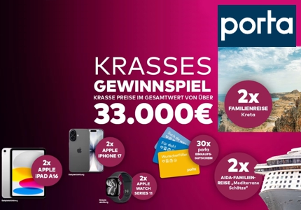 Logo porta Krasses Gewinnspiel 2026 - Gewinnspiel