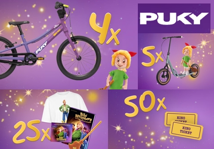 Logo Puky Bibi Blocksberg 2026 - Gewinnspiel