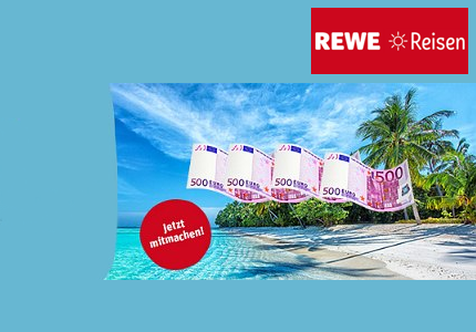 Rewe Reisen 2.000 EUR 2024 - Gewinnspiel