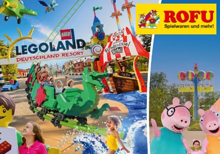 Logo Rofu Legoland Peppa 2026 - Gewinnspiel